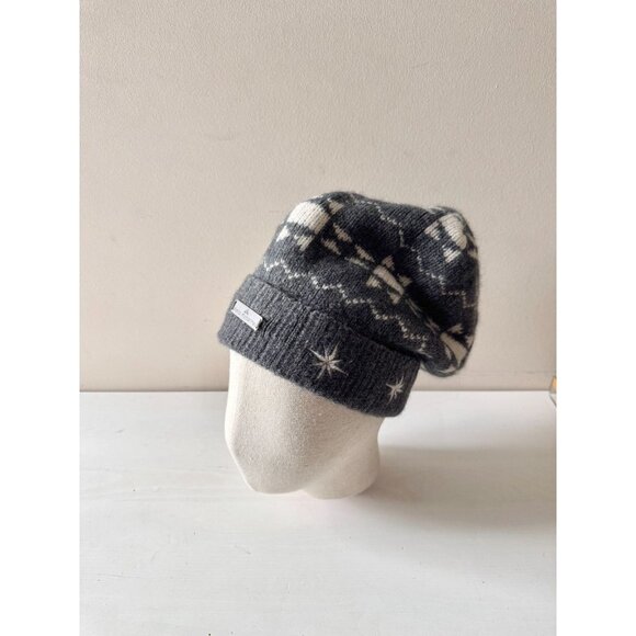 ADIDAS x STELLA MCCARTNEY Grey Star Wool Knit Slouchy Oversized Beanie, One Size - Picture 12 of 15